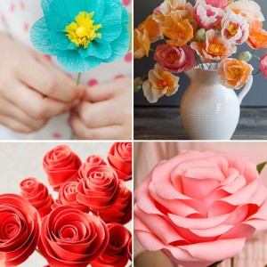 20 pretty DIY paper flower tutorials