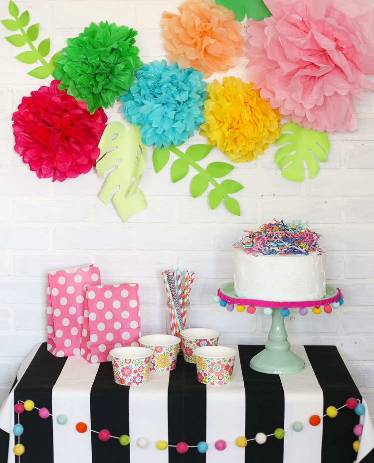 Tissue paper flowers make great decorations for parties! Learn how to make them.