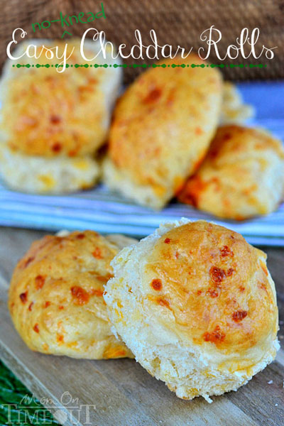 cheddar rolls on a table