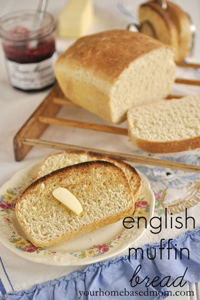 toasted slices of english muffin bread on a plate