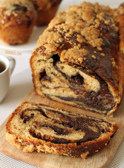 swirled chocolate bread