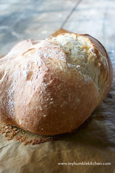 loaf of rustic European bread