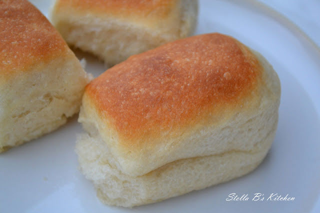 golden brown dinner roll on a plate