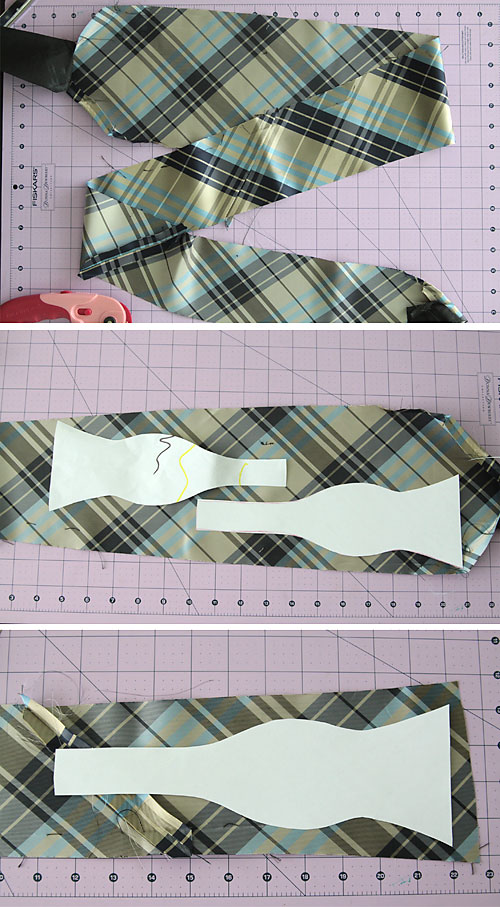 how to make a dickie bow out of a tie