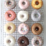 Various flavors of baked mini donuts made from cake mixes