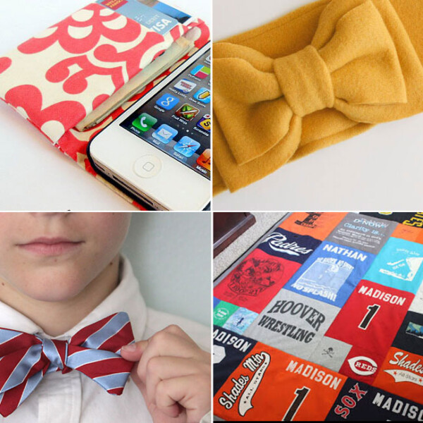 collage of gifts to sew for teens