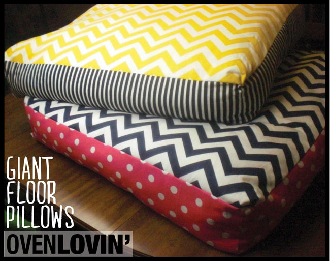 giant floor pillows you can sew