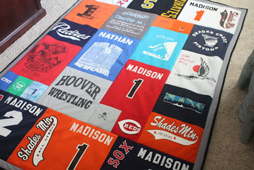 t-shirt quilt gift for teens