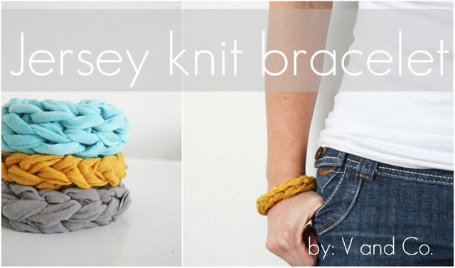 jersey knit bracelets