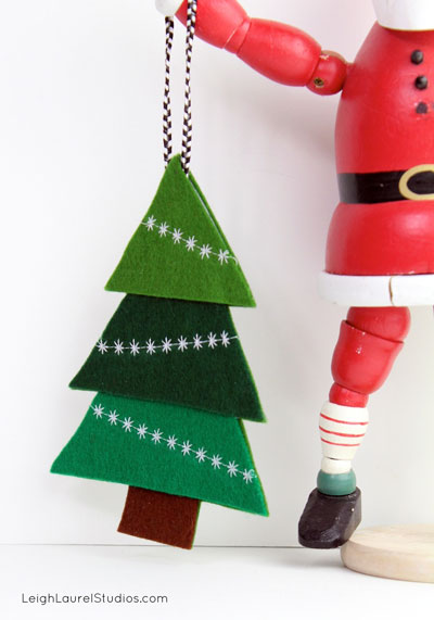 Handmade Felt Christmas tree ornament