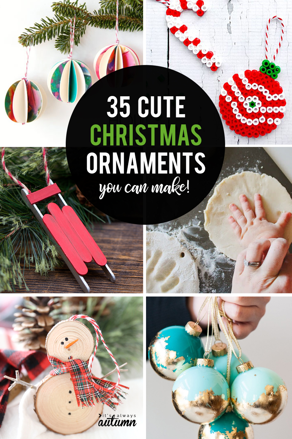 35 beautiful DIY handmade Christmas ornaments  It's Always Autumn