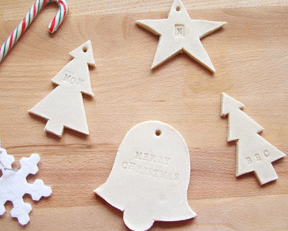 Salt dough Christmas ornaments