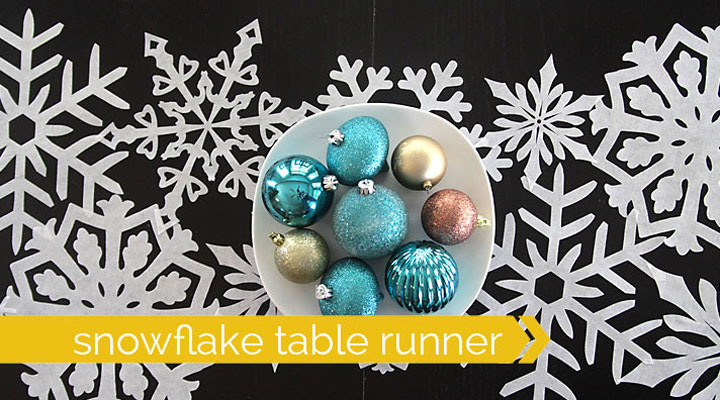 Gorgeous DIY snowflake table runner {made easy w 