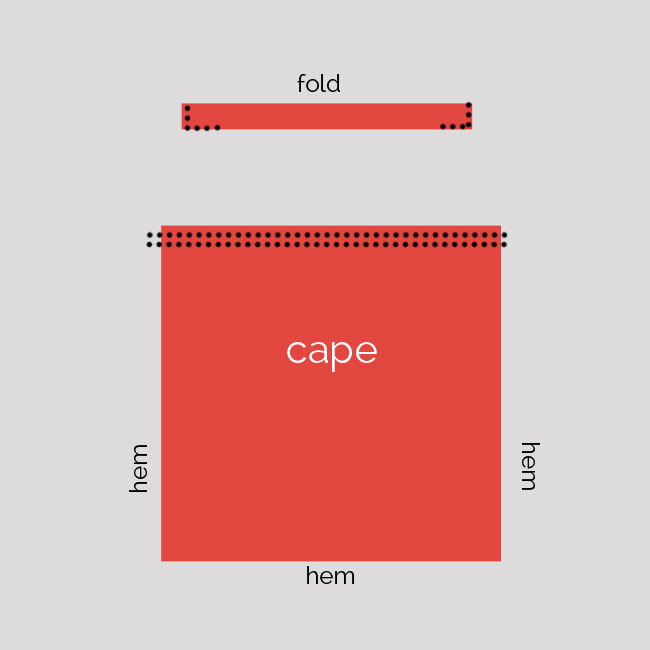 cape sewing diagram
