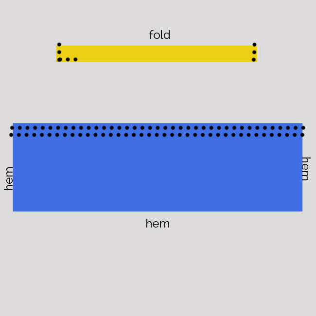 sewing diagram for cape and skirt