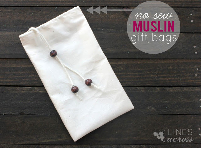 no sew muslin gift bags