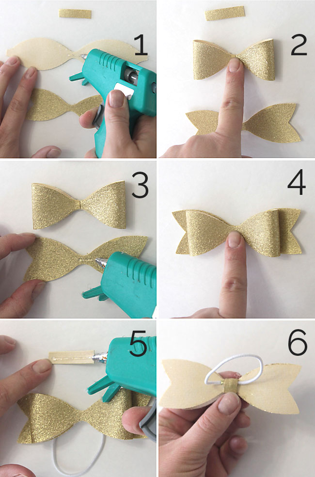 assembling a hair bow