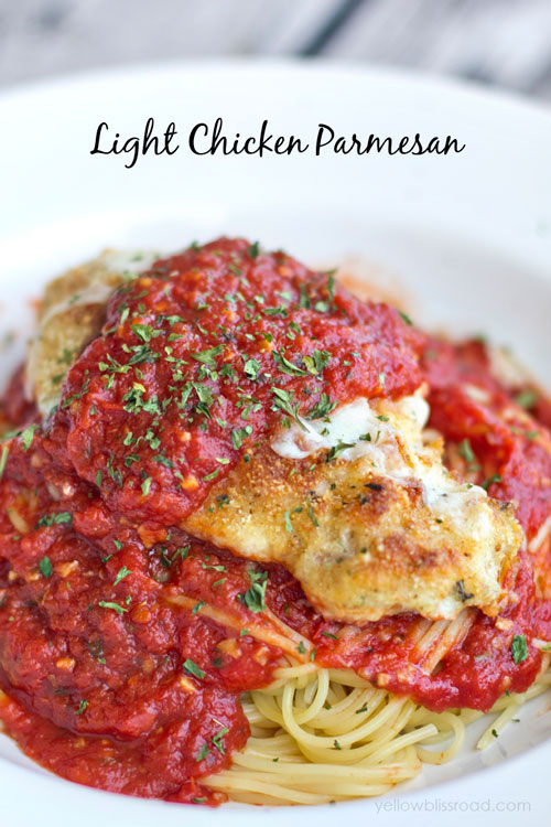 Light chicken parmesan