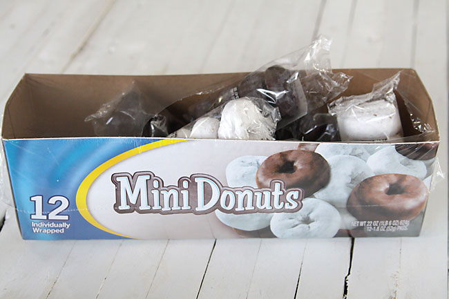 A box of mini donuts