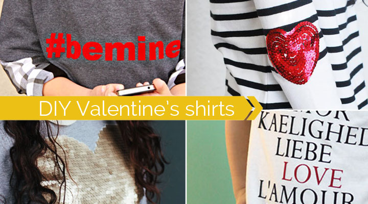 20 DIY Valentine's Day shirts - lots of cool ideas here!