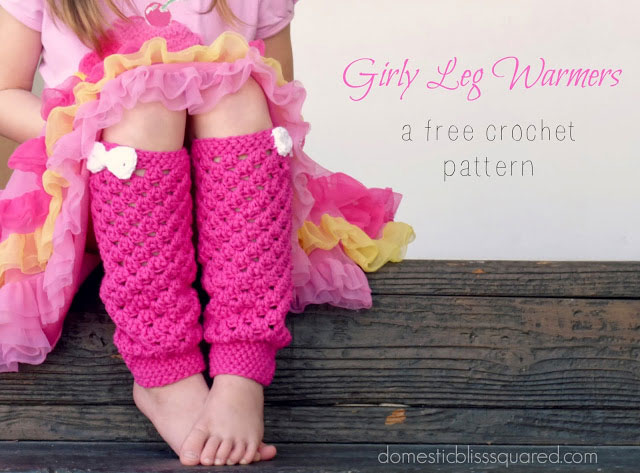 Girls leg warmers free crochet pattern