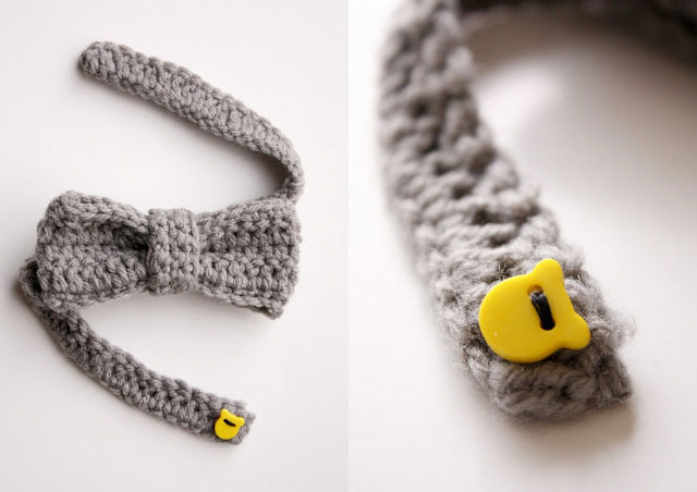 Easy crochet bow tie