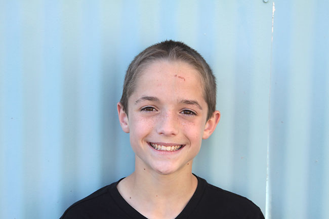 A standing standing right in front of the wall