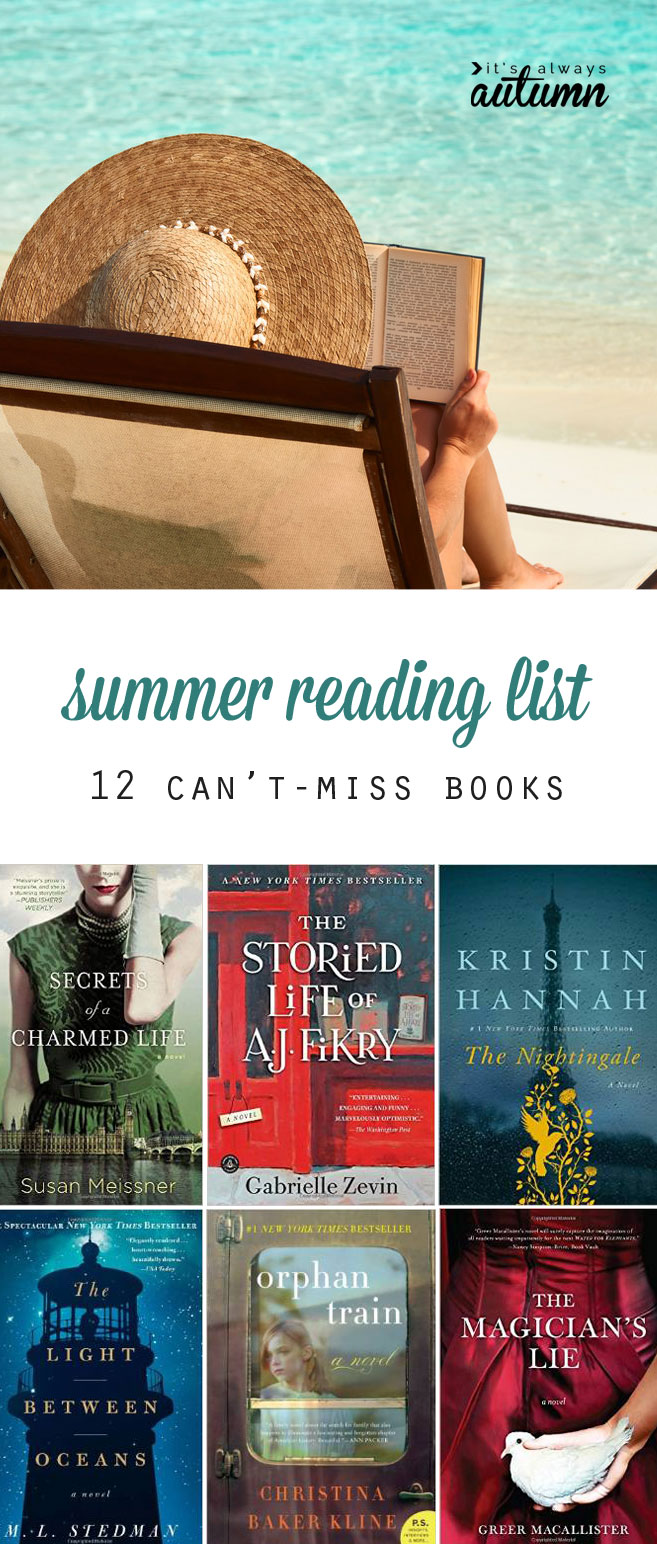 great summer reading list - I can't wait to read some of these books!