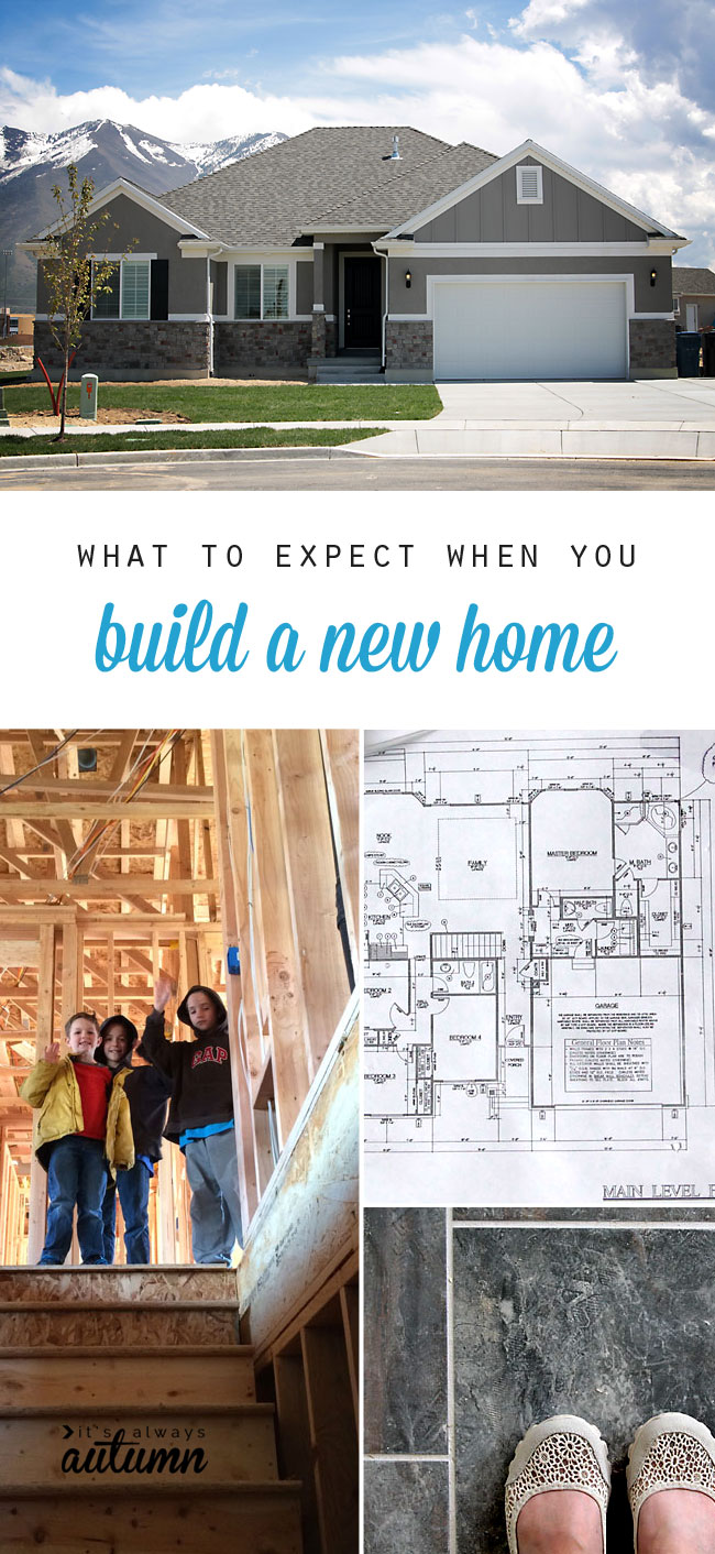 new house; kids in house being built; house plans