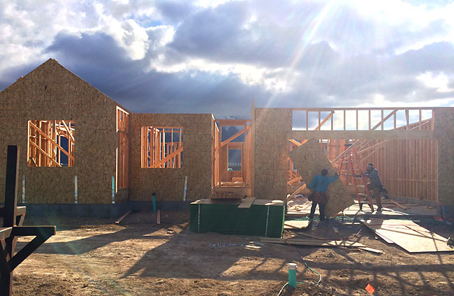 house being framed