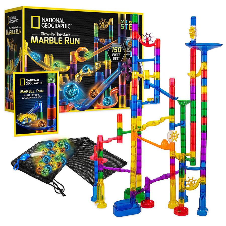 Box of marble run toy