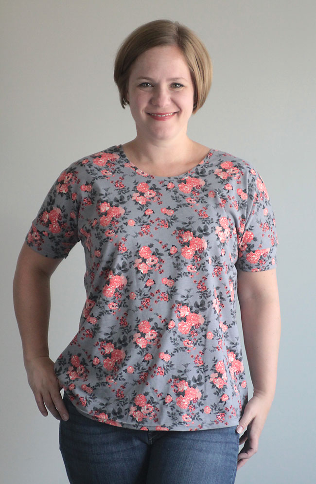the breezy tee {free womens sewing pattern in size L} - It's Always Autumn