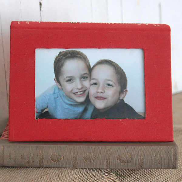 Photo frame made from a book