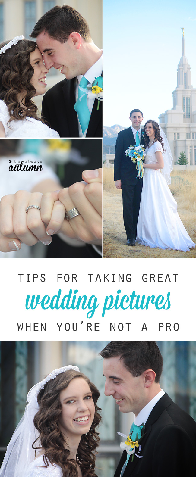 Tips for taking great wedding pictures when you\'re not a pro