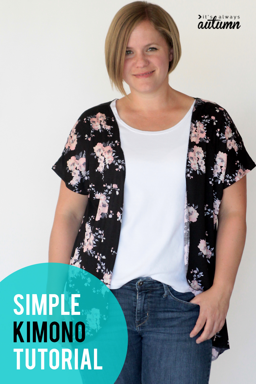 Make a kimono with just one yard of fabric!