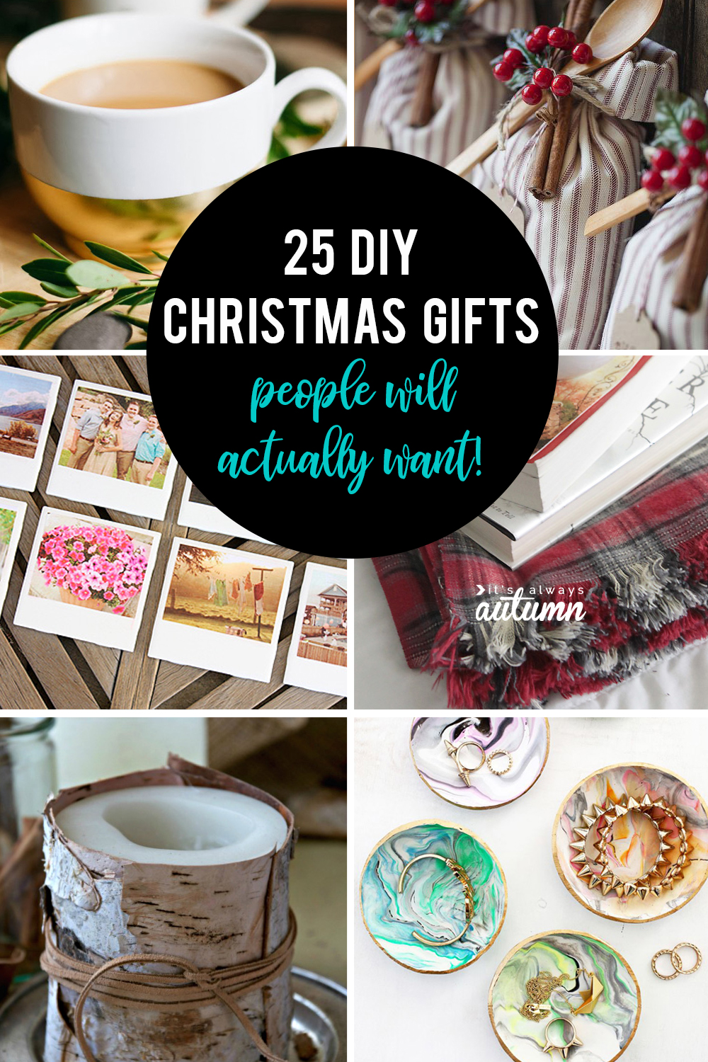 25 beautiful DIY Christmas gifts that people actually want! These are the best homemade Christmas gift ideas.