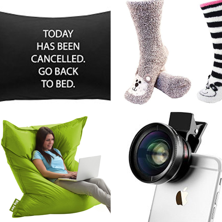 collage of gift ideas for teens