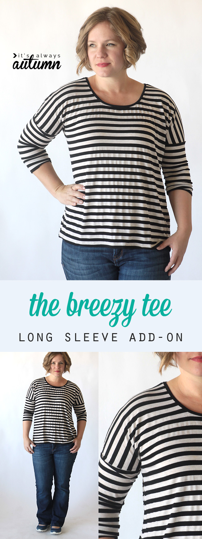 how to make a long sleeve shirt look cute
