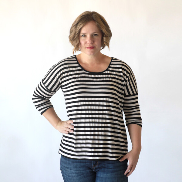 the breezy tee long sleeve add-on {free sewing pattern} - It's Always ...