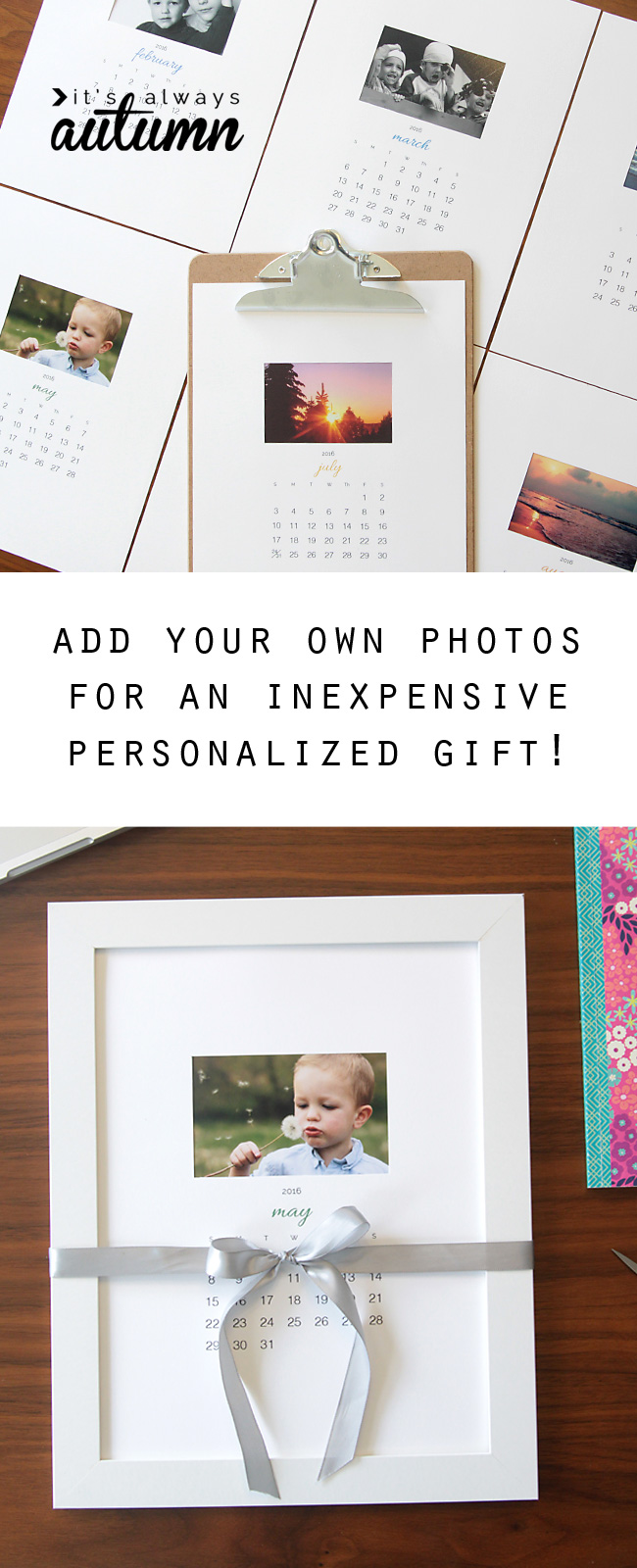 free printable 2016 photo calendar great diy gift idea it s