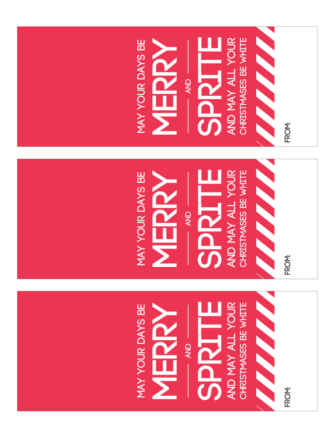 Merry and Sprite printable tags