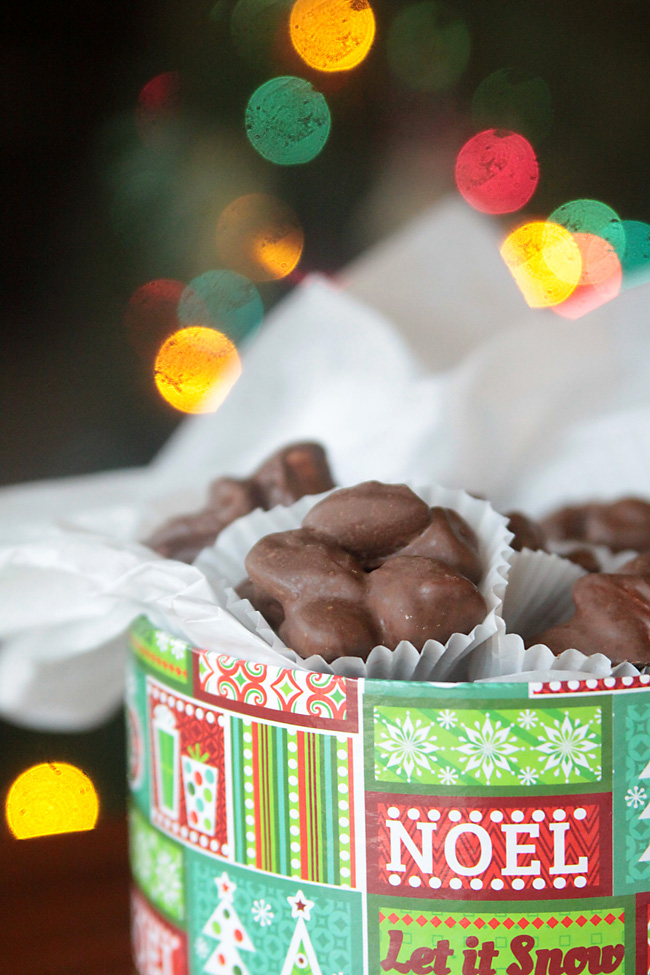 Rocky road candy in a tin