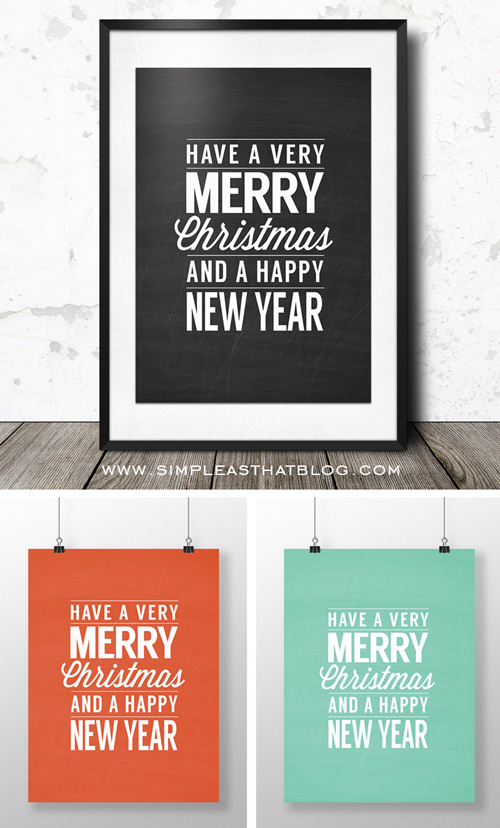 Have a very merry Christmas printable in a frame