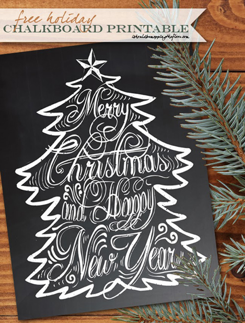Pretty Merry Christmas art print
