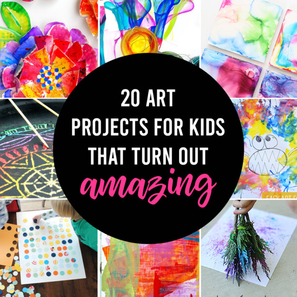 Gorgeous art projects for kids! Easy art that turns out amazing.
