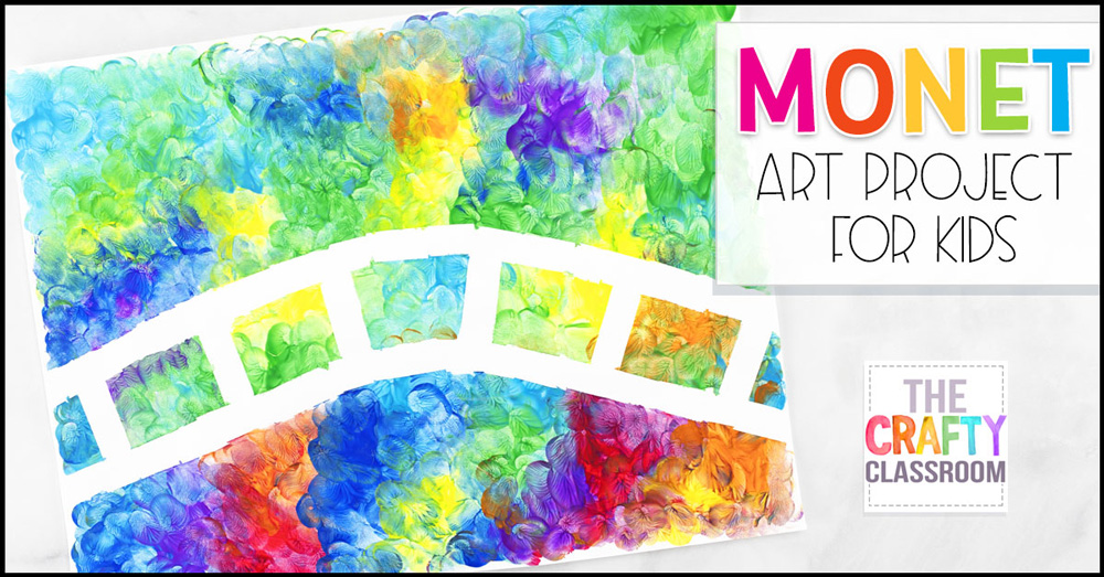 Monet inspired art project for kids