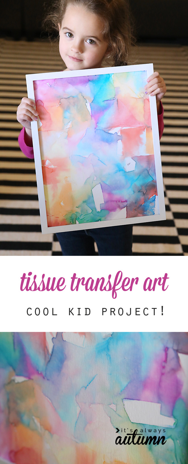 Easy + gorgeous tissue paper art {perfect for kids!} - It's Always Autumn
