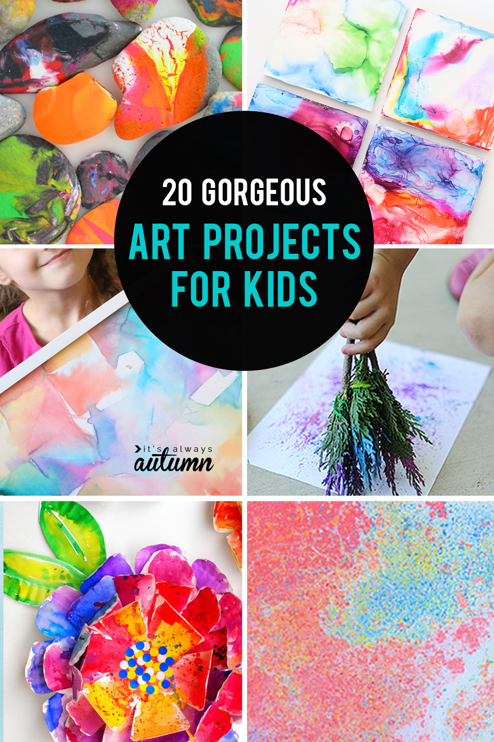 20 kid art projects pretty enough to frame - It's Always Autumn