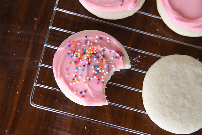 This is, hands down, the best soft sugar cookie recipe, complete with amazing cream cheese frosting. So much better than store-bought!