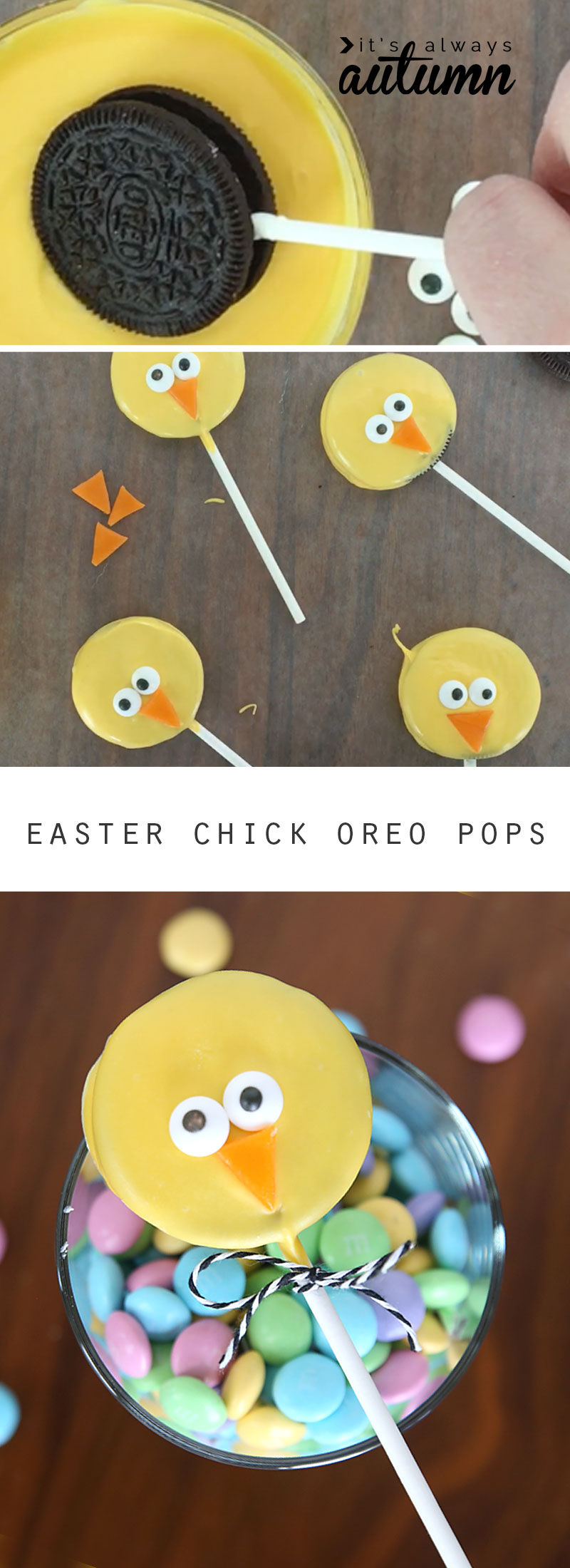 Easter Chick Oreo Pops